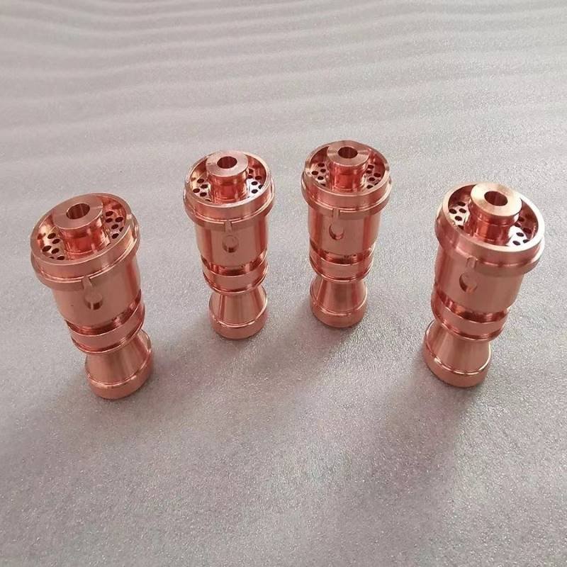 Machined prototype samples in box