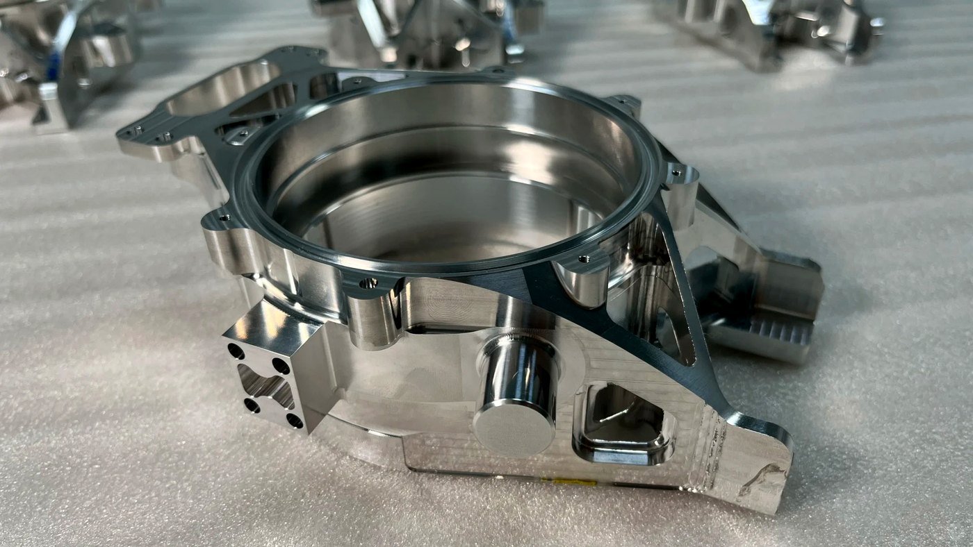 Custom CNC milled aluminum housing