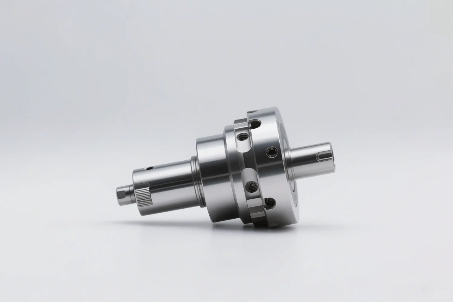 CNC machined prototype sample on workbench