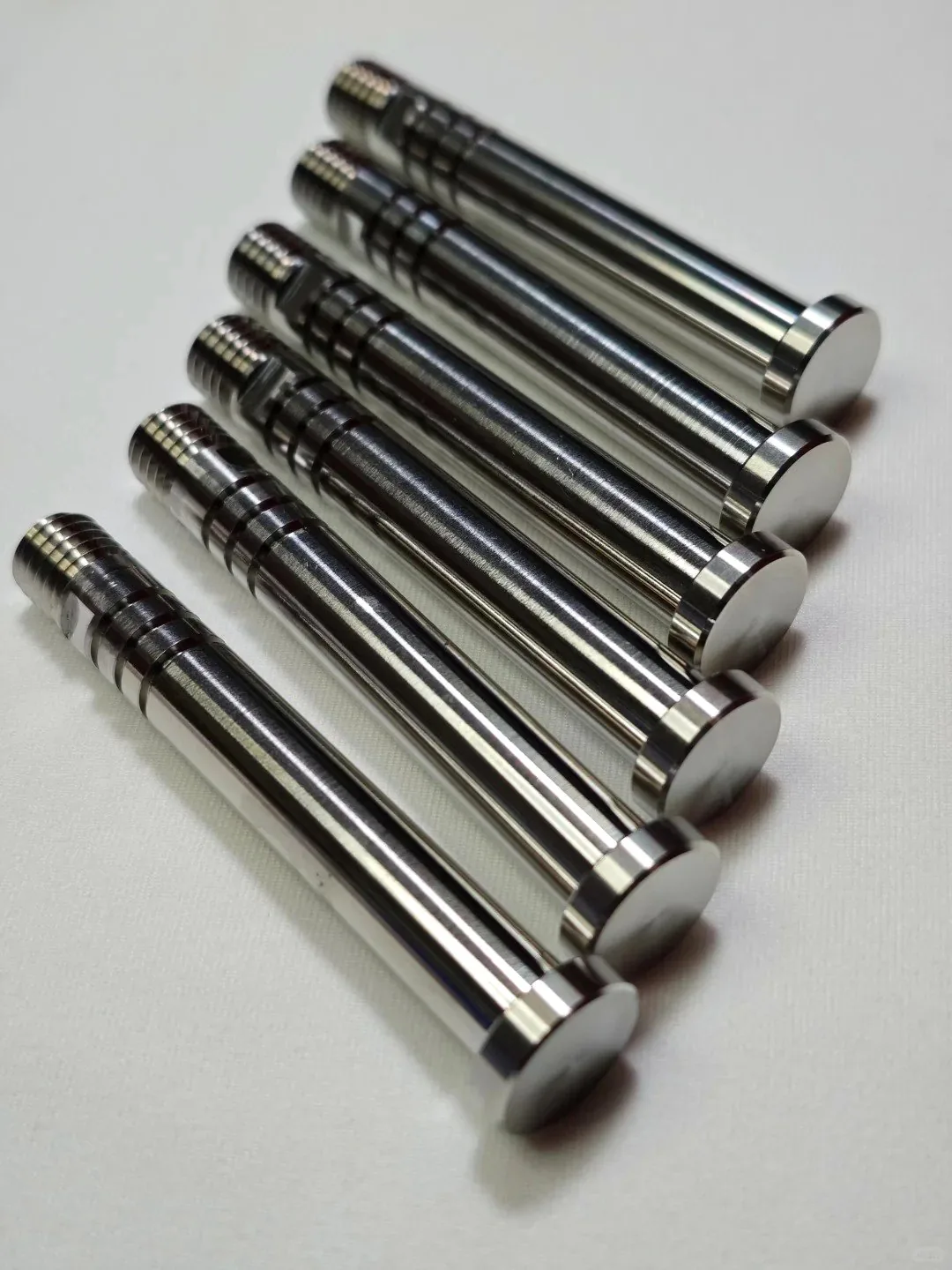 Precision Swiss machined stainless steel shafts
