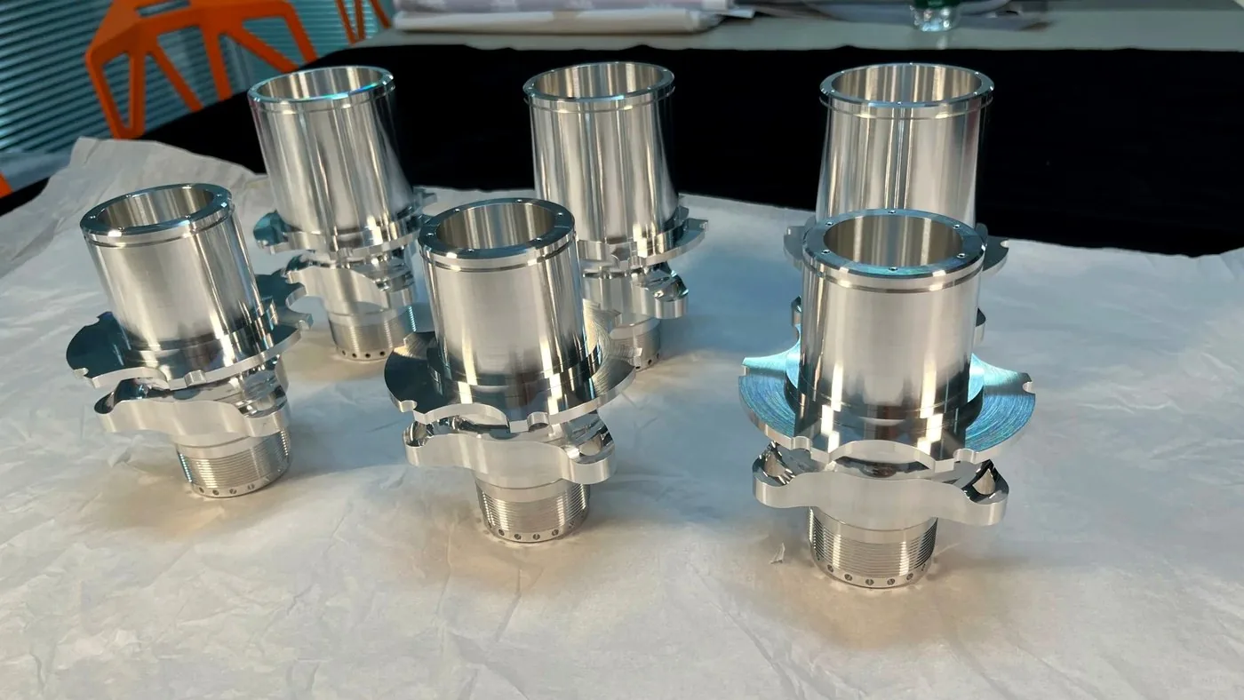 Surface-finished CNC machined metal parts